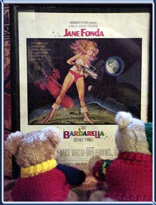 Bob and Teb worshipping at the alter that IS Barbarella!