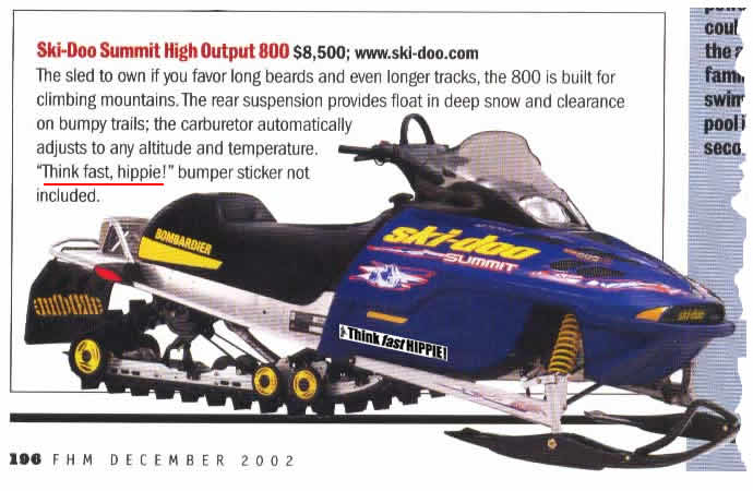 The snow mobile review that started it all.....